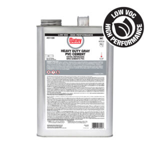 Oatey Gallon Heavy Duty Gray PVC Cement (Ciment PVC gris)