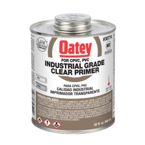 Oatey 32oz Industrial Grade Clear Primer (Apprêt transparent de qualité industrielle)