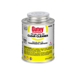 Oatey 8oz Clear Cleaner