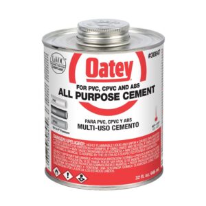 Ciment transparent tout usage pour ABS, PVC et CPVC Oatey