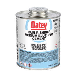 Oatey 32oz Rain-R-Shine Medium Blue PVC Cement