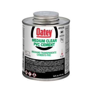 Oatey 16oz Medium Clear PVC Cement