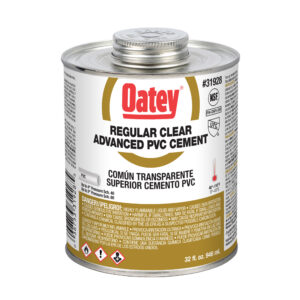 Oatey 32oz Regular Clear Advanced PVC Cement