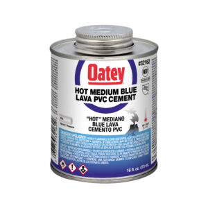 Oatey 16oz Blue Lava Medium Blue PVC Cement