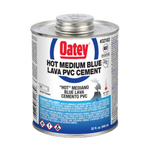 Oatey 32oz Blue Lava Medium Blue PVC Cement