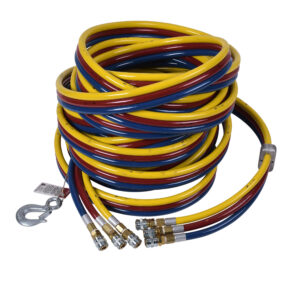 15.2m (50ft) avec valve Schrader Tuyau triple