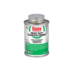Ciment PVC transparent Oatey Heavy Duty